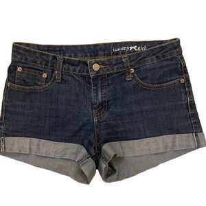 Tommy Hilfiger. Tommy girl jeans. Embroidered pocket. High rise. Cuffed. Size 30